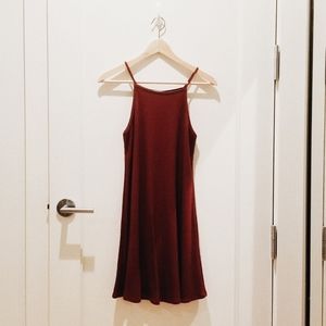 Fit + Flare Red Dress